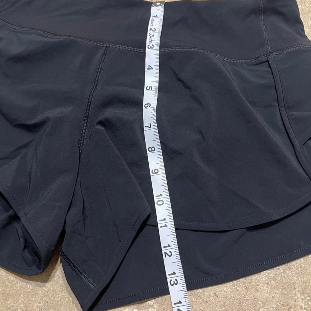 CRZ YOGA Black Athletic Running Shorts with Back Zipper Pocket Mens M(8/10) - Picture 5 of 8